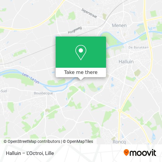 Halluin – L'Octroi map