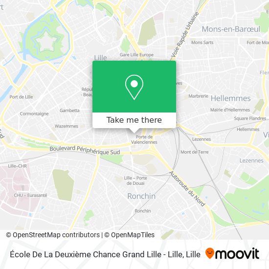 École De La Deuxième Chance Grand Lille - Lille map