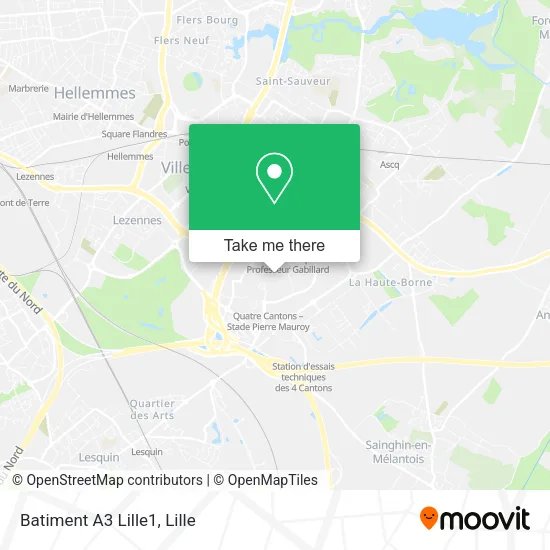 Batiment A3 Lille1 map