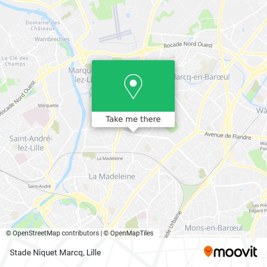 Stade Niquet Marcq map