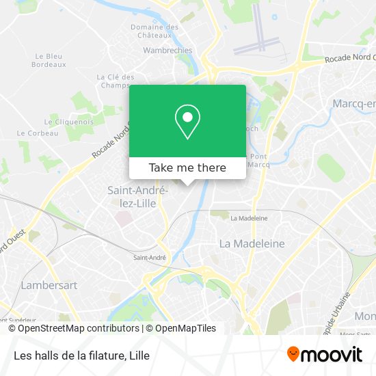 Les halls de la filature map
