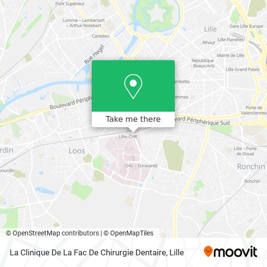 La Clinique De La Fac De Chirurgie Dentaire map