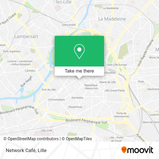 Network Café map