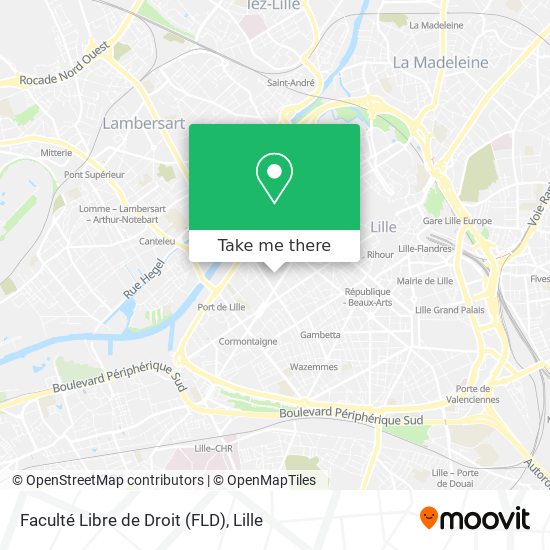 Faculté Libre de Droit (FLD) map