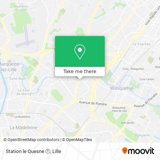 Mapa Station le Quesne Ⓣ