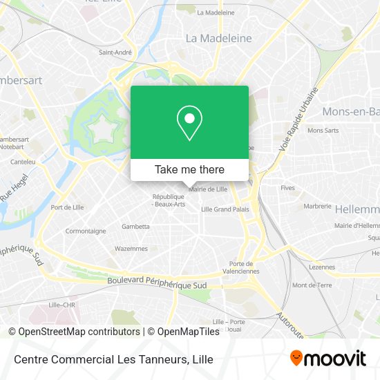 Centre Commercial Les Tanneurs map