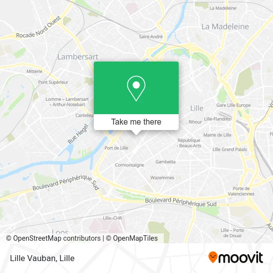 Lille Vauban map