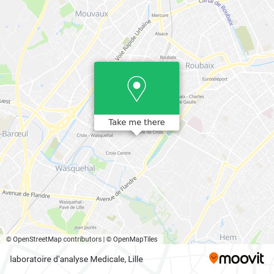 laboratoire d'analyse Medicale map