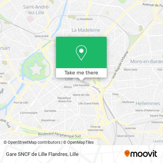 Gare SNCF de Lille Flandres map