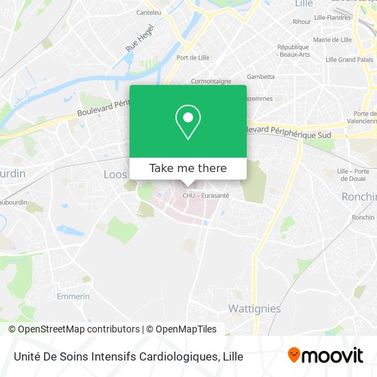 Unité De Soins Intensifs Cardiologiques map