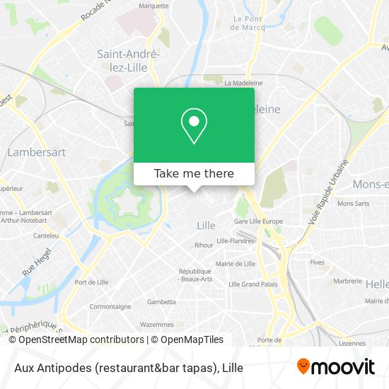 Aux Antipodes (restaurant&bar tapas) map