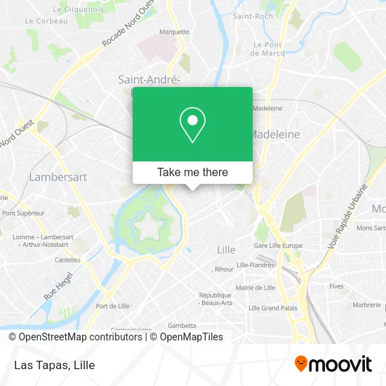 Las Tapas map
