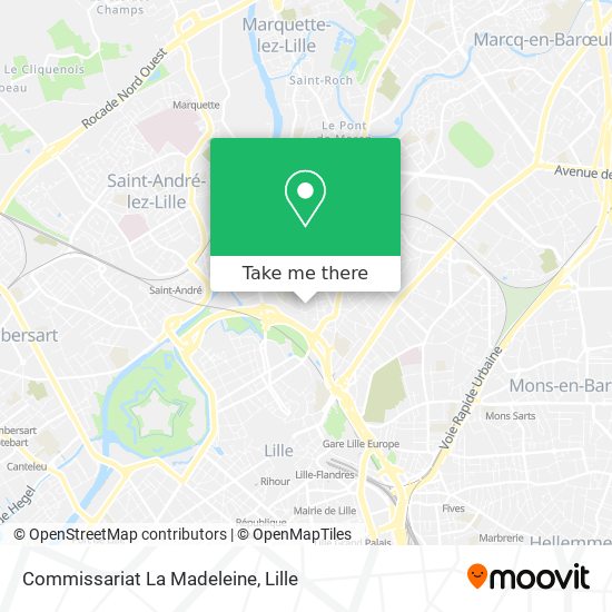 Commissariat La Madeleine map