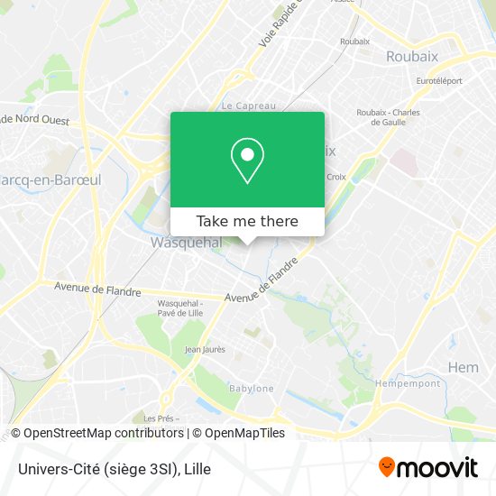 Univers-Cité (siège 3SI) map