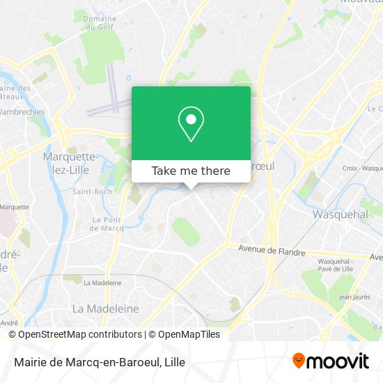 Mapa Mairie de Marcq-en-Baroeul