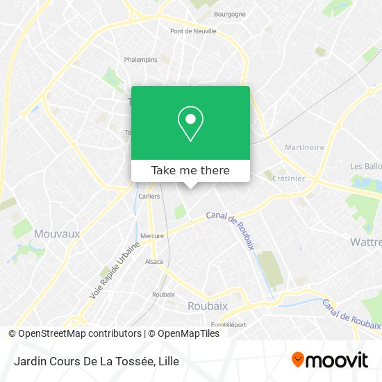 Jardin Cours De La Tossée map