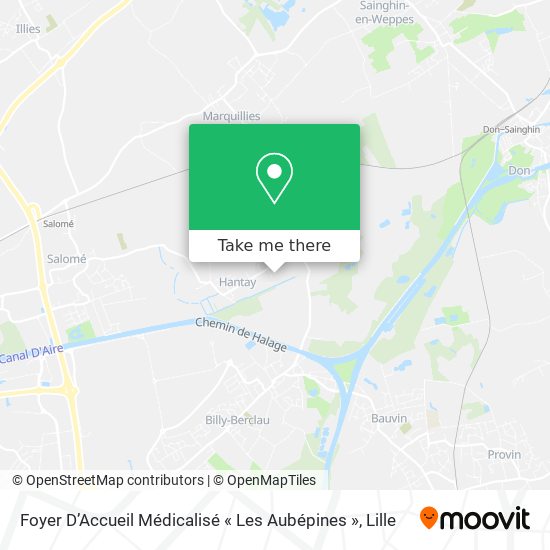 Foyer D’Accueil Médicalisé « Les Aubépines » map