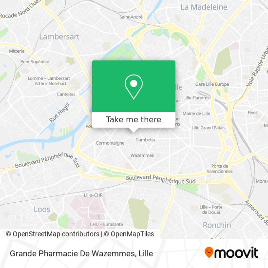 Grande Pharmacie De Wazemmes map