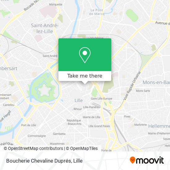 Boucherie Chevaline Duprés map