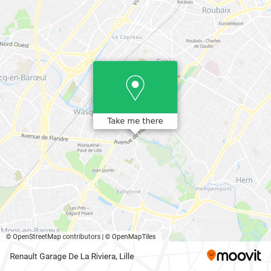 Renault Garage De La Riviera map