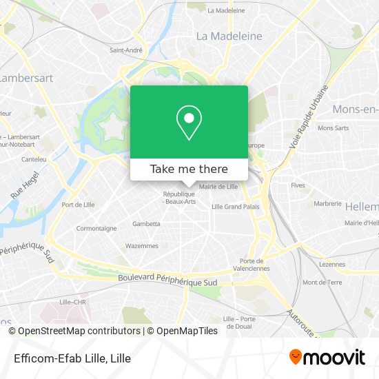 Efficom-Efab Lille map