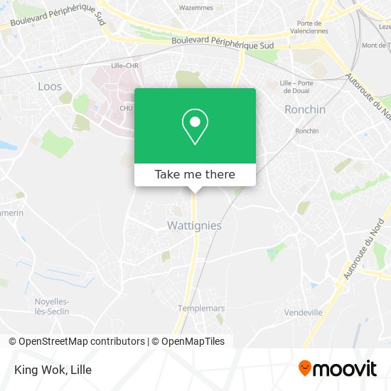 King Wok map