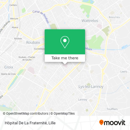 Hôpital De La Fraternité map