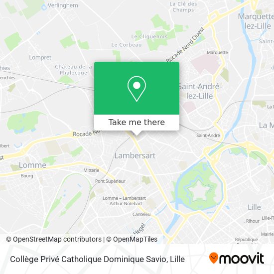 Mapa Collège Privé Catholique Dominique Savio