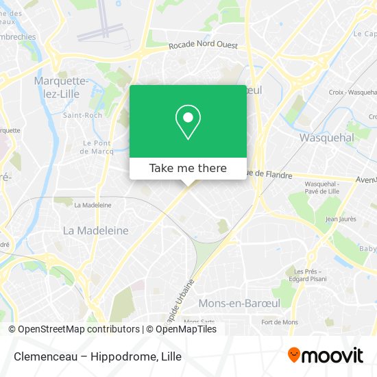 Mapa Clemenceau – Hippodrome