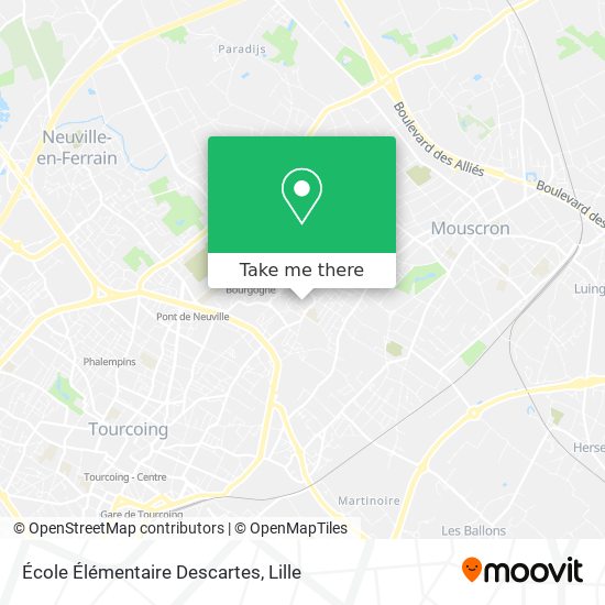 Mapa École Élémentaire Descartes