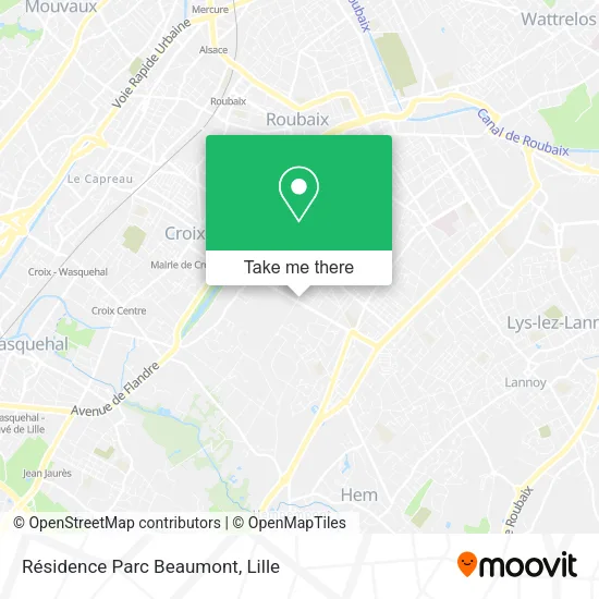 Résidence Parc Beaumont map