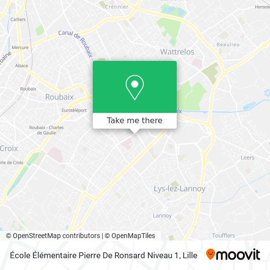 École Élémentaire Pierre De Ronsard Niveau 1 map