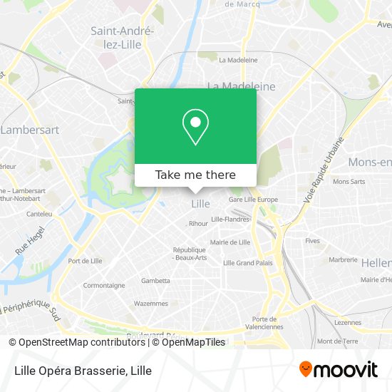 Mapa Lille Opéra Brasserie