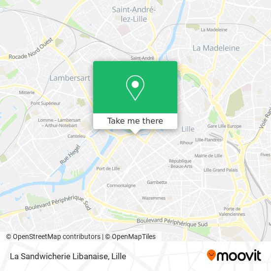 La Sandwicherie Libanaise map