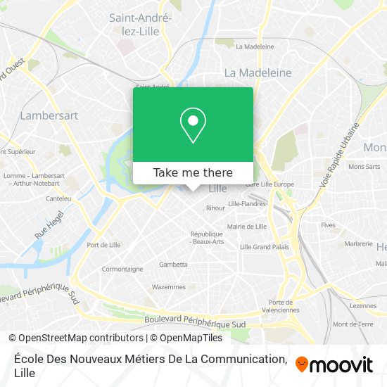 École Des Nouveaux Métiers De La Communication map