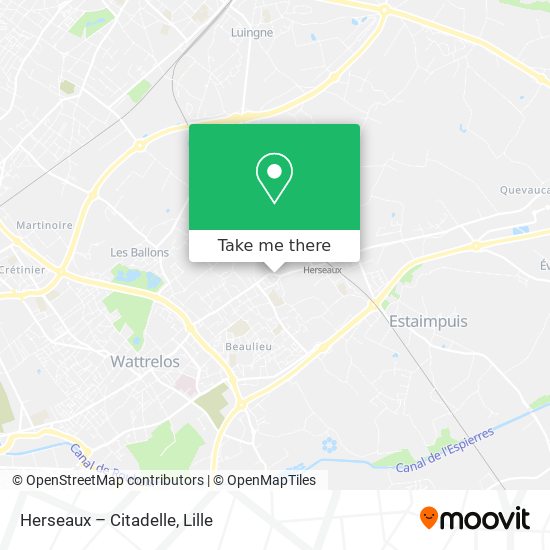 Herseaux – Citadelle map