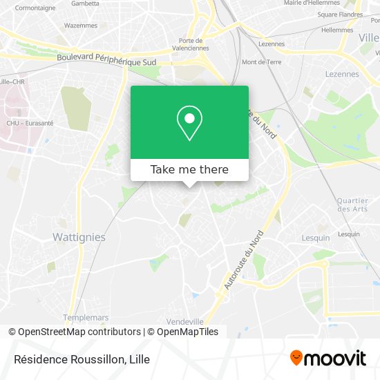 Résidence Roussillon map