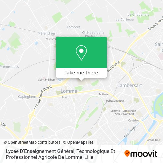 Mapa Lycée D'Enseignement Général, Technologique Et Professionnel Agricole De Lomme