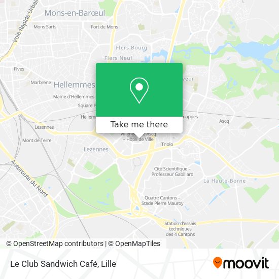 Le Club Sandwich Café map
