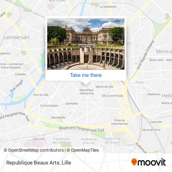 Republique Beaux Arts map