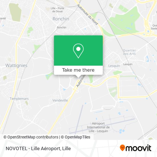 NOVOTEL - Lille Aéroport map