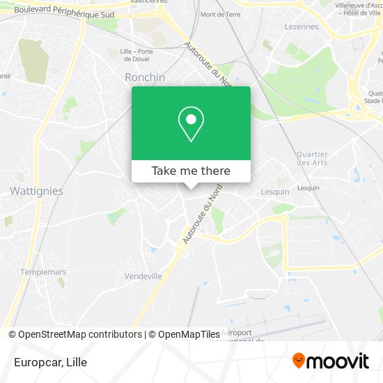 Europcar map