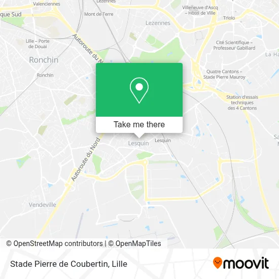 Stade Pierre de Coubertin map