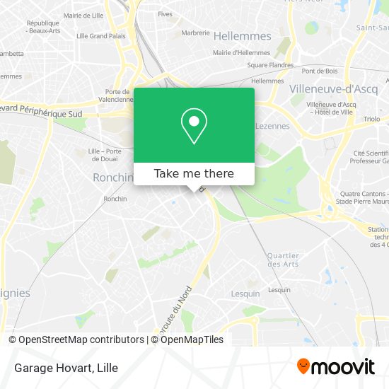 Garage Hovart map