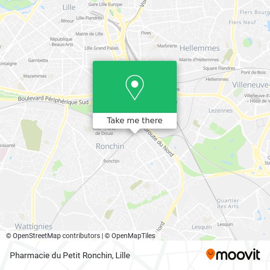 Mapa Pharmacie du Petit Ronchin