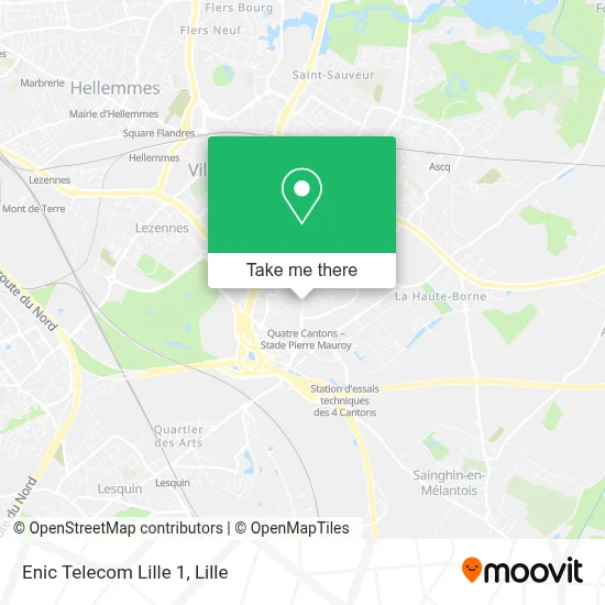 Enic Telecom Lille 1 map