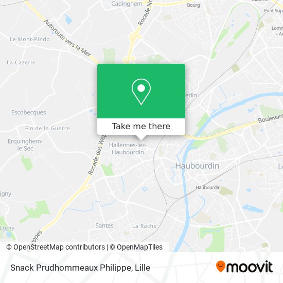 Mapa Snack Prudhommeaux Philippe