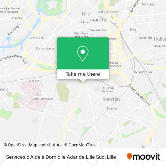 Services d'Aide à Domicile Adar de Lille Sud map