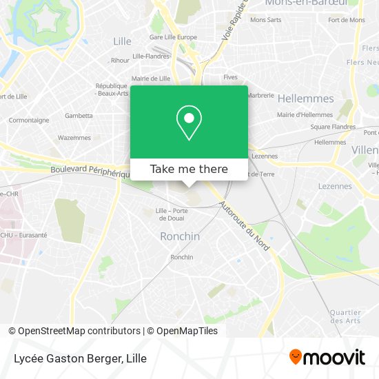 Lycée Gaston Berger map