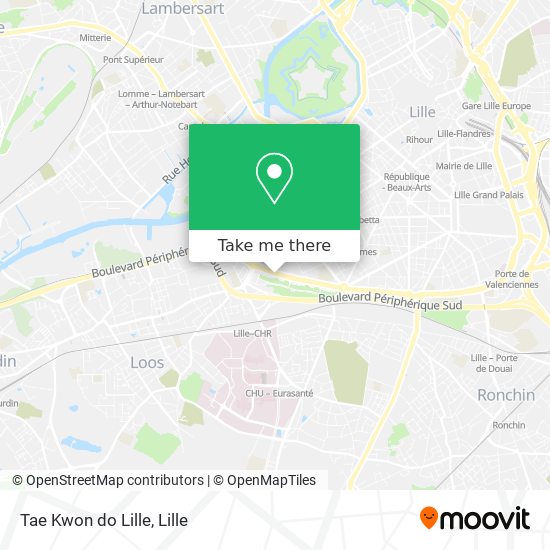 Tae Kwon do Lille map